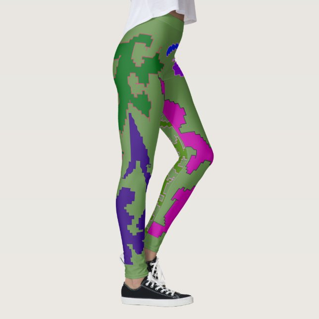 Fantastisk Grönt Leggings (Höger)