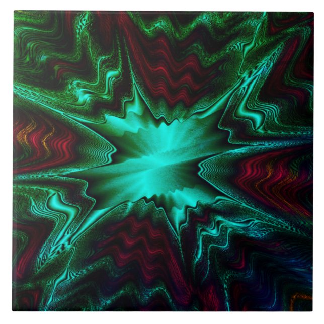 Fantastisk Grönt Quartz Kakelplatta (Framsidan)