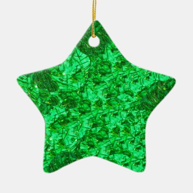Fantastisk Grönt Star Ornament (Framsidan)