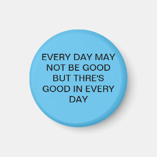 Fantastisk Grymt sötblått med text Magnet