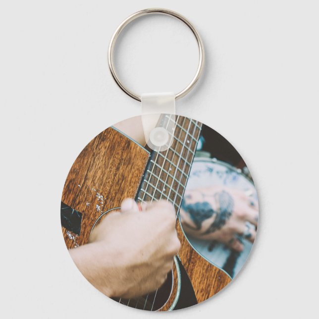 Fantastisk Guitar Nyckelring (Framsida)