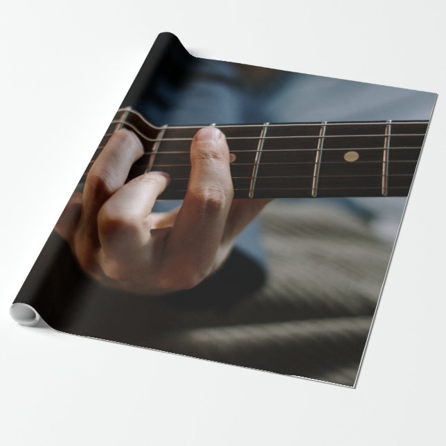 Fantastisk Guitar Presentpapper (Utrullad)