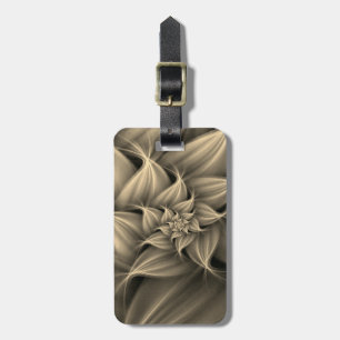 Fantastisk Guld Flower Fractal Bagagebricka