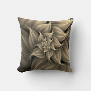 Fantastisk Guld Flower Fractal Kudde