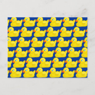Fantastisk Gult Rubber Ducky Tapet Design Vykort