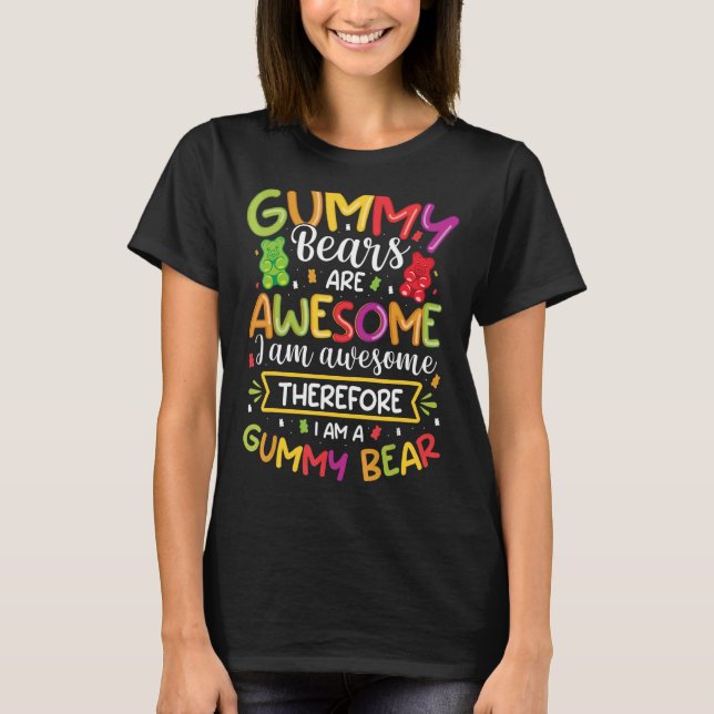 Fantastisk Gummy Bear Candy Girls Kid T Shirt (Framsida)