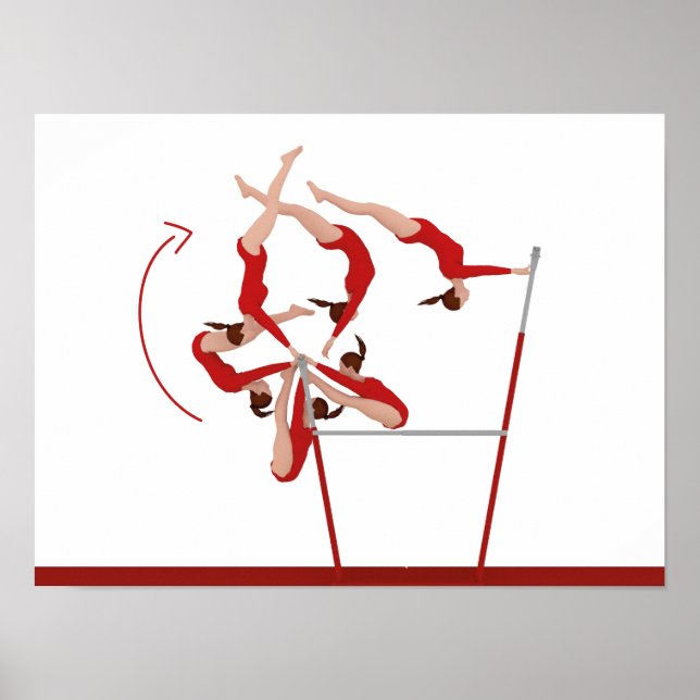 Fantastisk Gymnastiken Poster - ojämn pub (Framsidan)