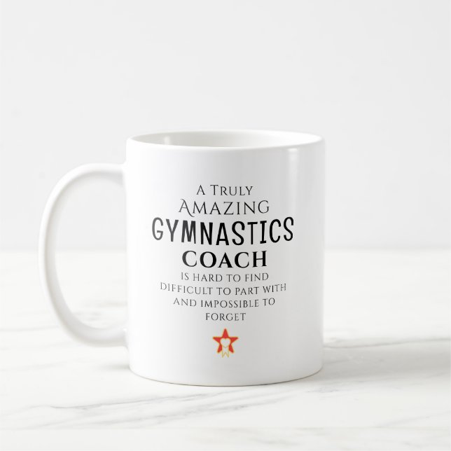 Fantastisk Gymnastiktränare Svårt Att Hitta Person Kaffemugg (Vänster)