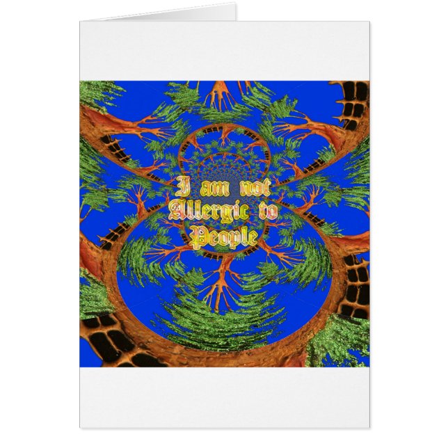 Fantastisk Hakuna Matata Jag är inte allergisk mot Hälsningskort (Framsidan)
