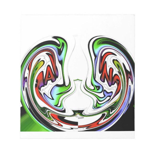 Fantastisk Hakuna Matata Whirl Art Print Anteckningsblock (Framsida)