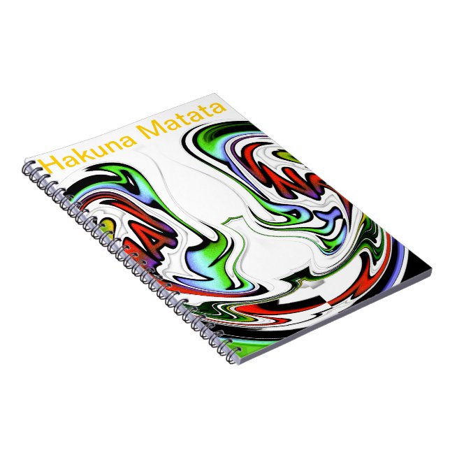 Fantastisk Hakuna Matata Whirl Art Print Anteckningsbok Med Spiral (Högra Sidan)