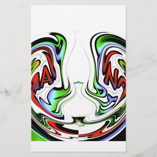 Fantastisk Hakuna Matata Whirl Art Print Brevpapper (Framsida)