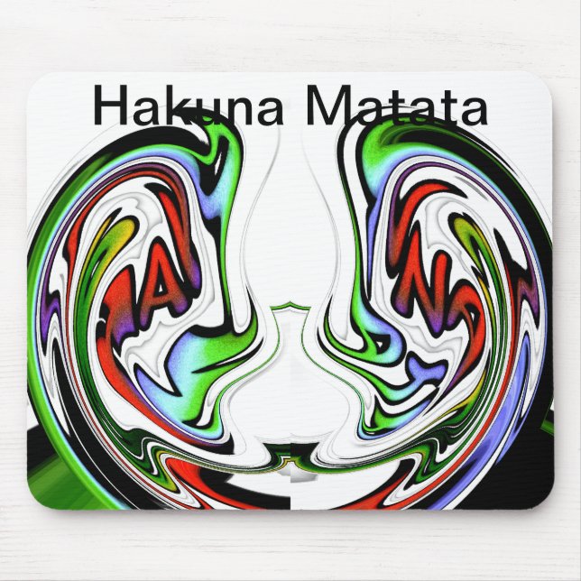 Fantastisk Hakuna Matata Whirl Art Print Musmatta (Framsidan)