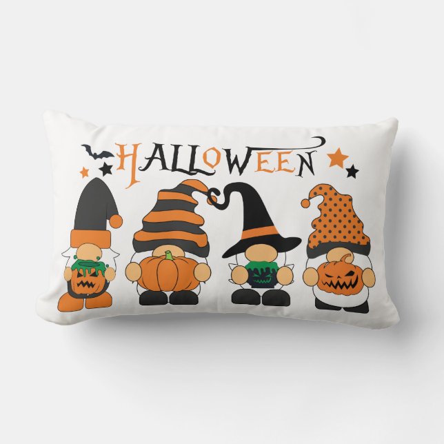 Fantastisk Halloween Gnomo Dekorativ kudde (Framsida)