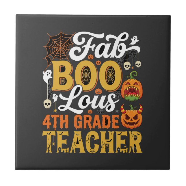 Fantastisk Halloween lärare i 4:e klass Kakelplatta (Framsidan)