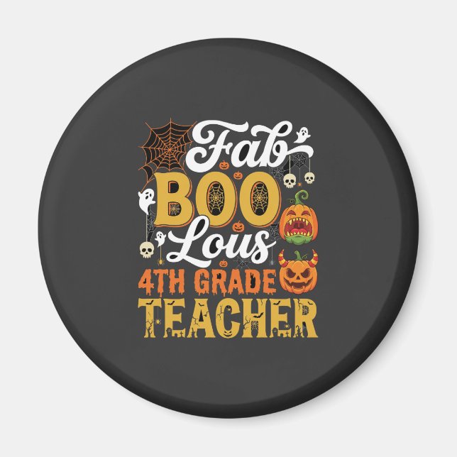 Fantastisk Halloween lärare i 4:e klass Magnet (Framsidan)