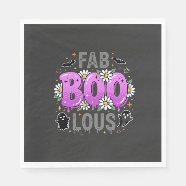 Fantastisk Halloween-spökdesign_1 Pappersservett (Framsidan)