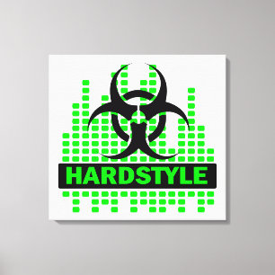 Fantastisk Hardstyle biohazard canvas