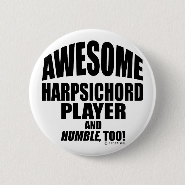 Fantastisk Harpsichord Player Knapp (Framsida)