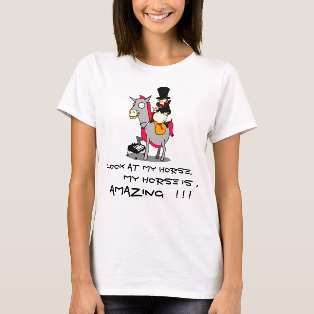 Fantastisk häst Tanktop Tee Shirt (Framsida)