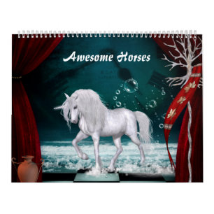 Fantastisk hästar kalender