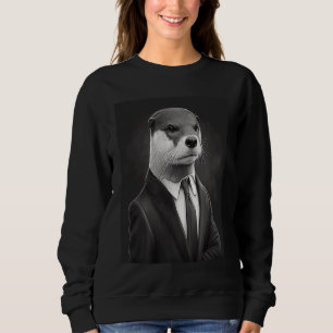 Fantastisk havsutter djur cool utter i svart kosty t shirt