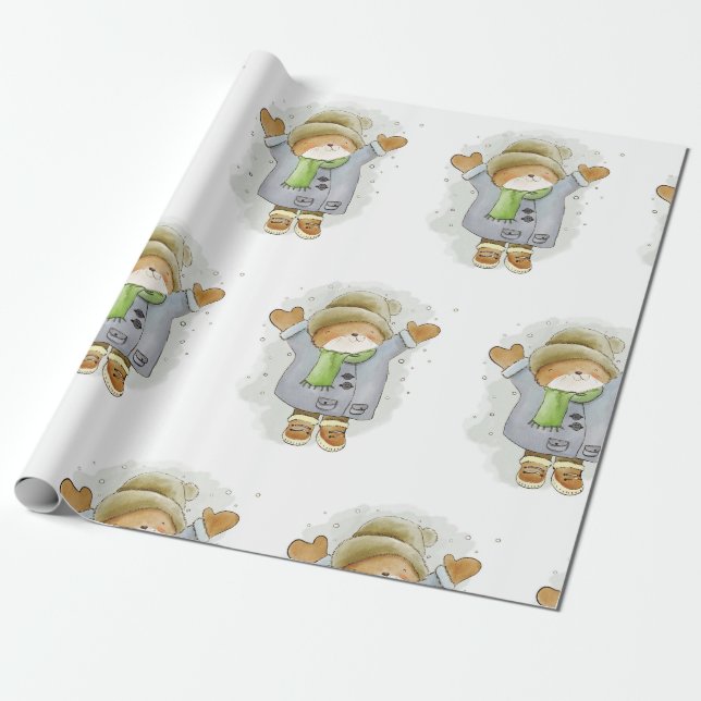 Fantastisk helgdag papper presentpapper (Utrullad)