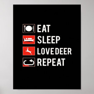 Fantastisk hjortälskare Kreativ modern design  Poster