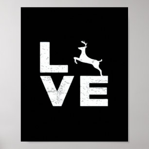 Fantastisk hjortälskare trendig estetisk design poster