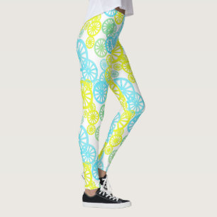Fantastisk hjul cirkel mönster Pastell färg Leggin Leggings