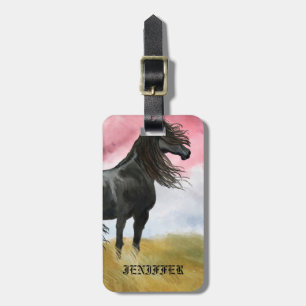 Fantastisk Horse Watercolor Bagagebricka