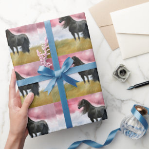 Fantastisk Horse Watercolor Presentpapper