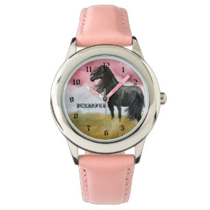 Fantastisk Horse Watercolor Watch Armbandsur