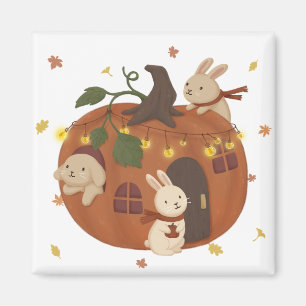 Fantastisk Hösten: Bunny & Pumpkin Magnet