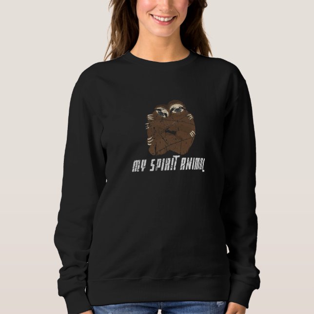 Fantastisk Hugger Sloths Fläkt Coola Sloth My Spir T Shirt (Framsida)