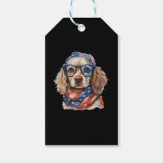 Fantastisk Hund i Amerikanska Stil för självständi Presentetikett