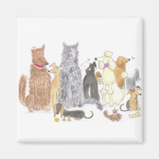 Fantastisk hundar-kylskåp magnet