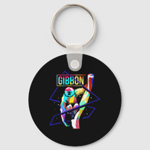 Fantastisk Hylobates Lar Lesser Ape Gibbon Gibbons Nyckelring
