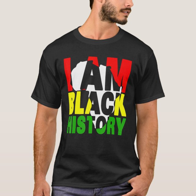 Fantastisk I är Balck History Historik Månad T Shirt (Framsida)