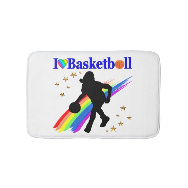 FANTASTISK I KÄRLEK BASKETBALL DESIGN BADRUMSMATTA (Framsidan)