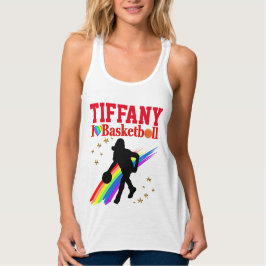 FANTASTISK I KÄRLEK BASKETBALL PERSONLIG TANKTOP LINNE MED RACERBACK