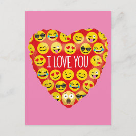 Fantastisk I kärlek du Emoji Gift Vykort