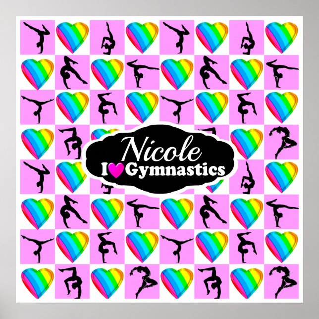 FANTASTISK I KÄRLEK GYMNASTICS DESIGN POSTER (Framsidan)