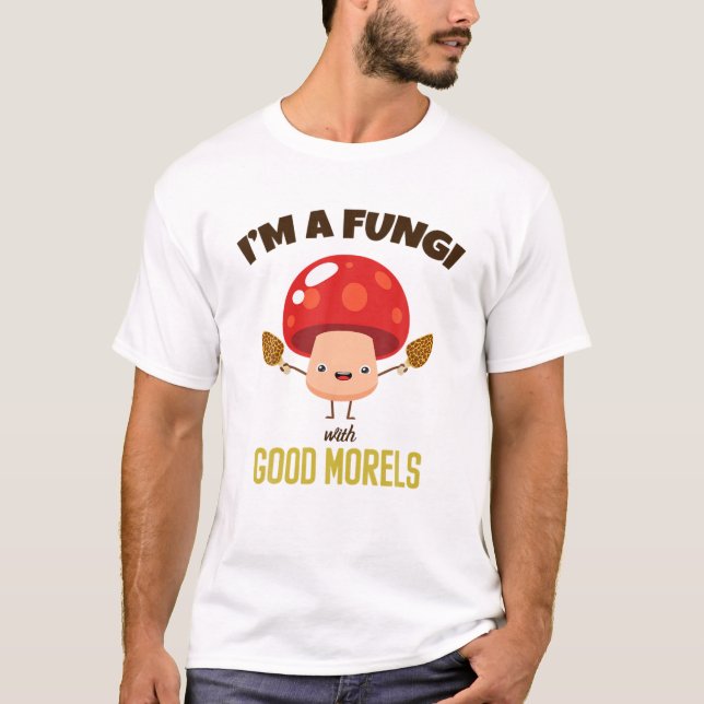 Fantastisk I'M A FUNGI with BRA MORELS - FUNNY Mus T Shirt (Framsida)
