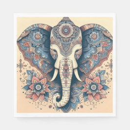 Fantastisk indisk Stil Elephant Pappersservett