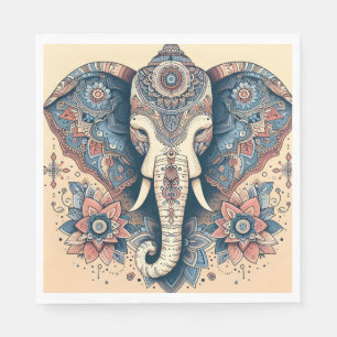 Fantastisk indisk Stil Elephant Pappersservett