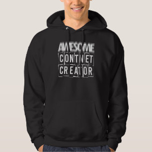 Fantastisk Innehåll Creator Bloggare Vlogger Influ Hoodie