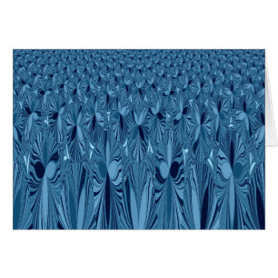Fantastisk Iridescent Blue Kaleidoscope Art Hälsningskort