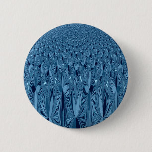 Fantastisk Iridescent Blue Kaleidoscope Art Knapp