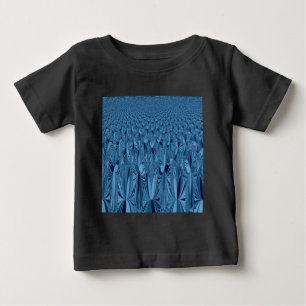 Fantastisk Iridescent Blue Kaleidoscope Art T Shirt